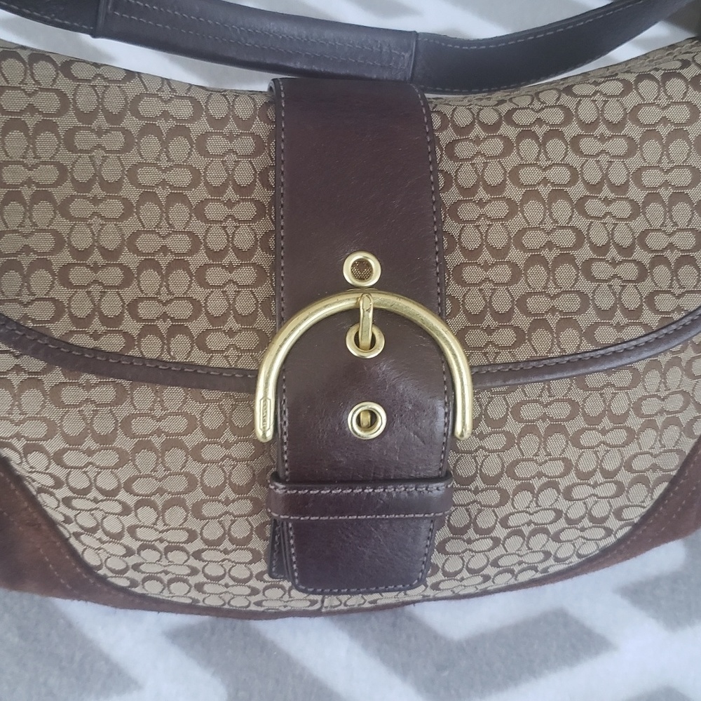 Small brown Coach bag: great condition!